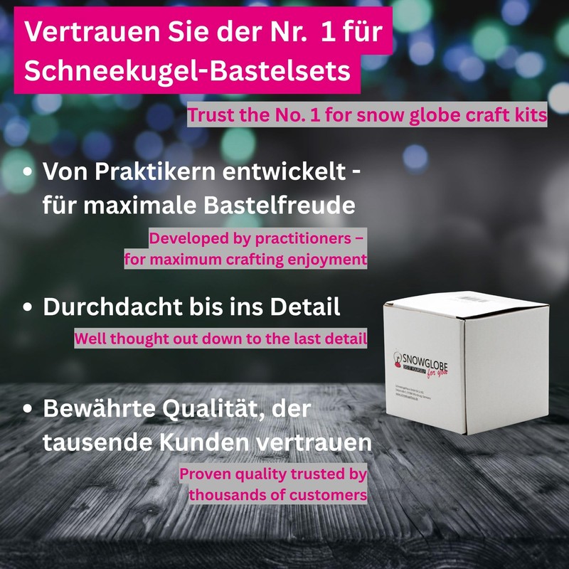 50007 Snow globe photo with base black with snow