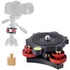 ZENWORYS Tripod Leveling Base with 3/8 to 1/4 Bracket Adapter,