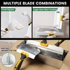 Voomey Drywall Tool Kit 8Pcs Stainless Steel Putty Knife Set