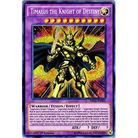 Yu-Gi-Oh! - Timeaus the Knight of Destiny (DRL2-EN001) - Dragons of Legend 2 - 1st Edition - Secret Rare