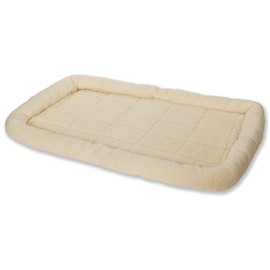 Little Giant Pet Lodge Fleece Pet Bed, 41 Inch Extra-Large Size, Cream