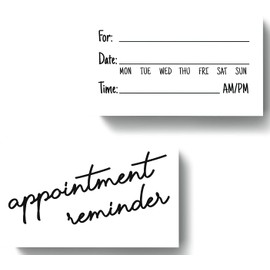 ITZAMNA Appointment Card Reminder 100 White