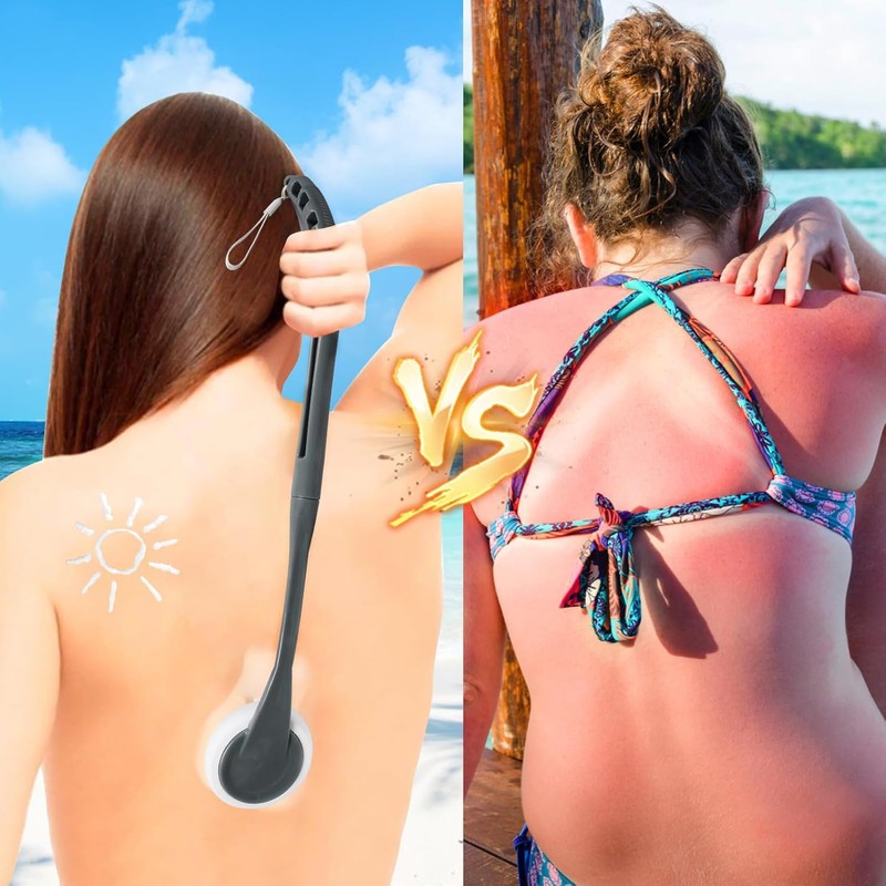 Lotion Applicator for Back, 20.5'' Replaceable Back Lotion Applicator, Easy