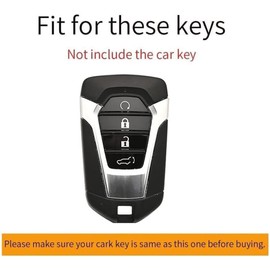 ontto TPU Smart Car Key fob Cover Fit for Isuzu MU-X X Serie DMAX D-Max X-Terrain Pickup Truck 2020 2021 2022 Key case Keychain Key Shell Key Holder Accessories Protector 4 Button Black