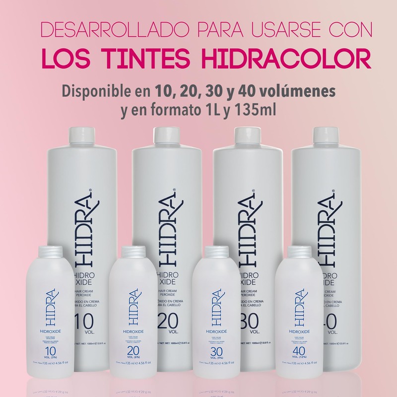 HIDRACOLOR - Hidroxide 20 Vol. (6%) 135 ml, Peróxido en