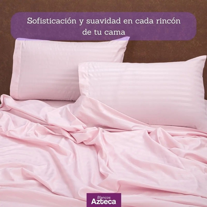 Sábanas King Size Ultra Suaves Premium Blancos Azteca