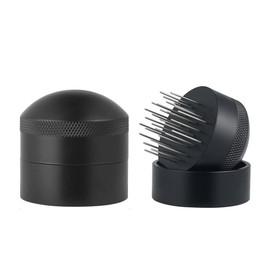 Coffee Distributor 53mm Needle With Stand, Professional Espresso Distributor, Coffee Powder Hand Tamper Stirrer Stirring Tool