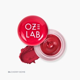 OZ LAB BonBon Cloud Lip and Cheek Mousse – Cherry Bomb Soft Matte Finish Lightweight Buildable Color Vegan & Cruelty-Free 0.19 OZ/5.5G,Pack of 1