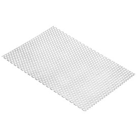 PATIKIL 11.8" L x 7.9" W Perforated Metal Sheets, 16Ga 0.2" Hole 304 Stainless Steel Mesh Stagger Expanded Perforated Metal Plate for Ventilation Filtration