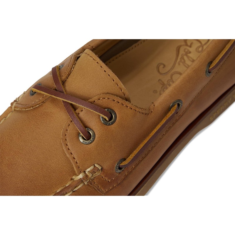 Sperry Men's Gold A/O 2-Eye Boat Shoe, Medium Beige, 11.5