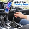Car Cup Holder Phone Mount – Adjustable Base, Flexible Gooseneck