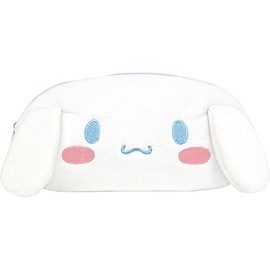 Tees Factory Sanrio Plush Face Pen Pouch Cinnamoroll H 3.8 x W 7.5 x D 2.0 inches (9.7 x 19 x 5 cm) SR-5540858CR