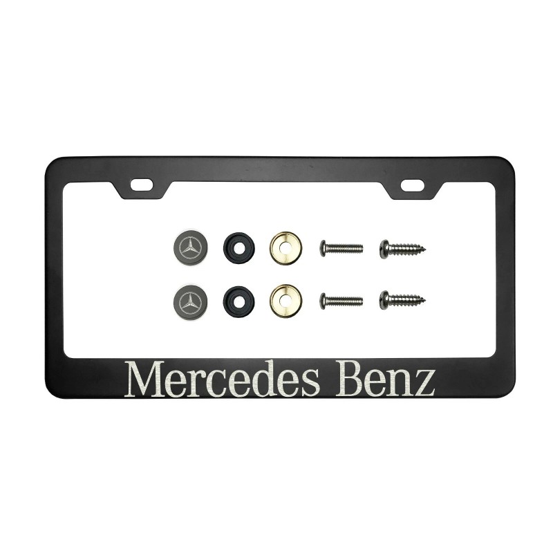 MVP Fit Benz T304 Laser Etching SS Black License Plate