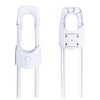 Qtopun 6-Pack U-Shaped Cabinet Locks, Adjustable Sliding Drawer Locks for