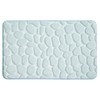 InterDesign Bathroom 34" X 21", Memory Foam Pebble Mat-White