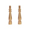 2 pcs 2" Turned Solid Brass Lamp Shade Risers for