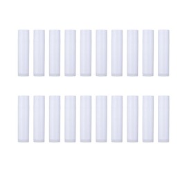 LeTradeJP 20 Pcs Lip Balm Tubes Dispensing Containers Lip Cream Tube Lip Containers Rotatable White Cosmetic Containers Divided Refills Containers Handmade Lipstick DIY