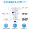 5 Urine Leg Bags 750 ml with 45 cm Hose