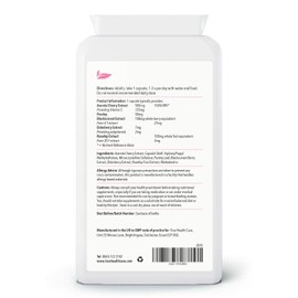 Vitamin C Cherish 120 Capsules - Natural Food Vitamin C Immune Support & Fatigue Reduction Supplement Containing Acerola Cherry and Elderberry - UK Manufactured