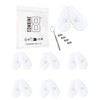 Combine8 Eyeglass Nose Pads, 6 Pairs Clear Soft Silicone Anti-Slip