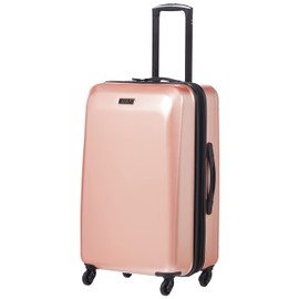 American Tourister Moonlight Hardside Expandable Luggage with Spinner Wheels, Rose Gold, Checked-Large 28-Inch