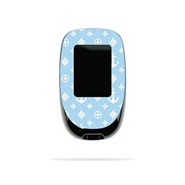 MightySkins Skin Compatible with Accu-Chek Nano - Baby Blue Designer | Protective, Durable, and Unique Vinyl Decal wrap Cover | Easy to Apply, Remove, and Change Styles | Made in The USA