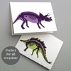 Dinosaur Greeting Cards Boxed Set - 24 Blank Thank You