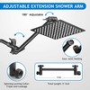 Shower Head Combo, 8 Inch High Pressure Rain with 11