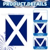 32.8 ft Scotland Flag Banner, 30 Pcs Mini Scottish Country
