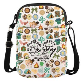 JTOUK Scout Leader Crossbody Bag Scout Life Gift Camping Group Gift Journey Bridging Ceremony Present (On My Honor CR EU)