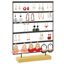 RNTBWD Earring Holder Organizer, Earring Display For Vendors, Earring Holder Organizer For Girls, Women, Organizers and Storage, Black Jewelry stand