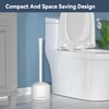 Toilet Plunger with Holder, Plunger with Holder for 5.3-inch Toilet