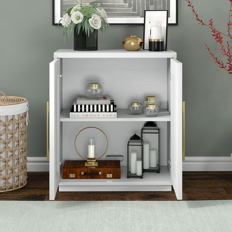 Henn&Hart Tillman Accent Cabinet, 28" Wide, White