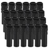 Skelang 24 Pcs 4" Tall Candle Socket Covers, Black Candle