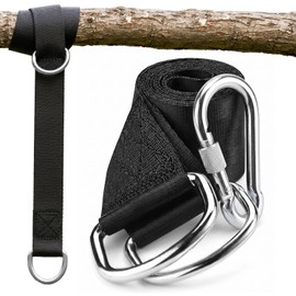 AMANKA 150 kg Hanging Chair Attachment 1 Strap 300 x 5 cm Tree Hanging Set Black