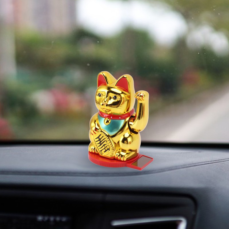 Solar Energy Powered Wealth Welcoming Cat with Waving Arm 6