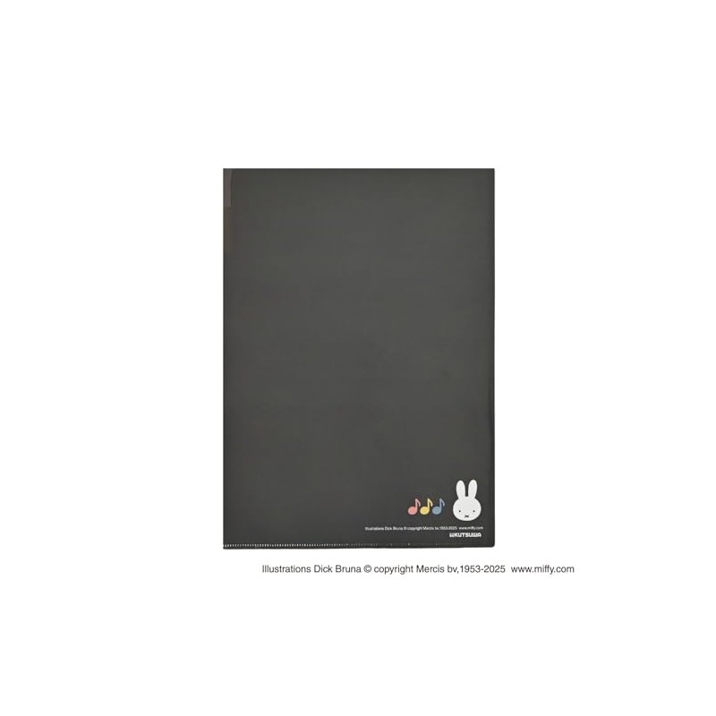 Kutsuwa MF923B Miffy Clear Holder, A4, 3 Pockets, Miffy &