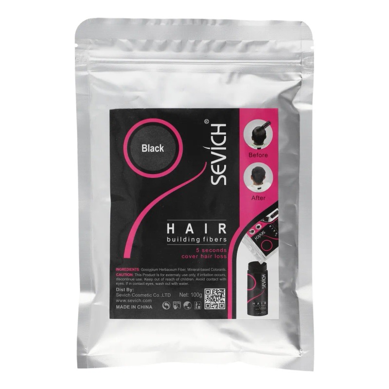 Fibra Capilar Sevich 100g Calvicie Barba Cabello Todos Color