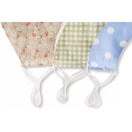 HOPE LOVE SHINE Store Floral Plaid Polka Dot Designer Face Mask For Women With Fil