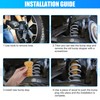 QUARKZMAN Pack of 2 Car Rear Spring Steps Bumpers for