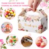 Xinnun 50 Pcs Thank You Treat Boxes Floral Design Gift