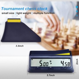 QANYEGN LEAP Chess Clock, Digital Chess Timer, Digital Chess Timer Count with Alarm Function for International Chess, Chinese Chess, I-go, and Scrabble