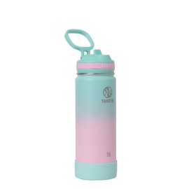 Takeya 18 oz Takeya Insulated Stainless Steel Water Bottle with Straw Lid and Handle