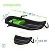 Gizmo Riders - Toboggan Kids and Toddlers Sleds, Durable Bobsled