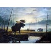 Peck and Gartner MOOSE COUNTRY Signed Artists Proof print by Les Kouba 24.25"x17.75"