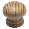Merriway BH00419 (10 Pcs) Unlacquered Pine Wooden Cupboard Door/Drawer Knobs