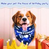ExceLife Plaid Dog Birthday Bandana, Adjustable Plaid Pet Triangle Scarf