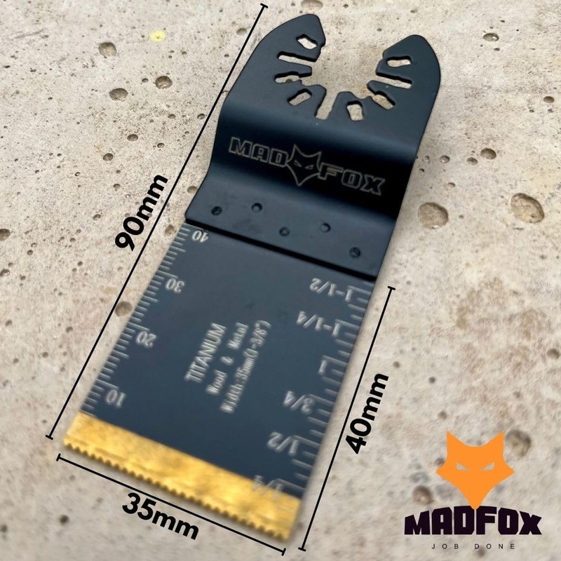 MAD FOX | Titanium Oscillating Multitool Blade | 5pack |