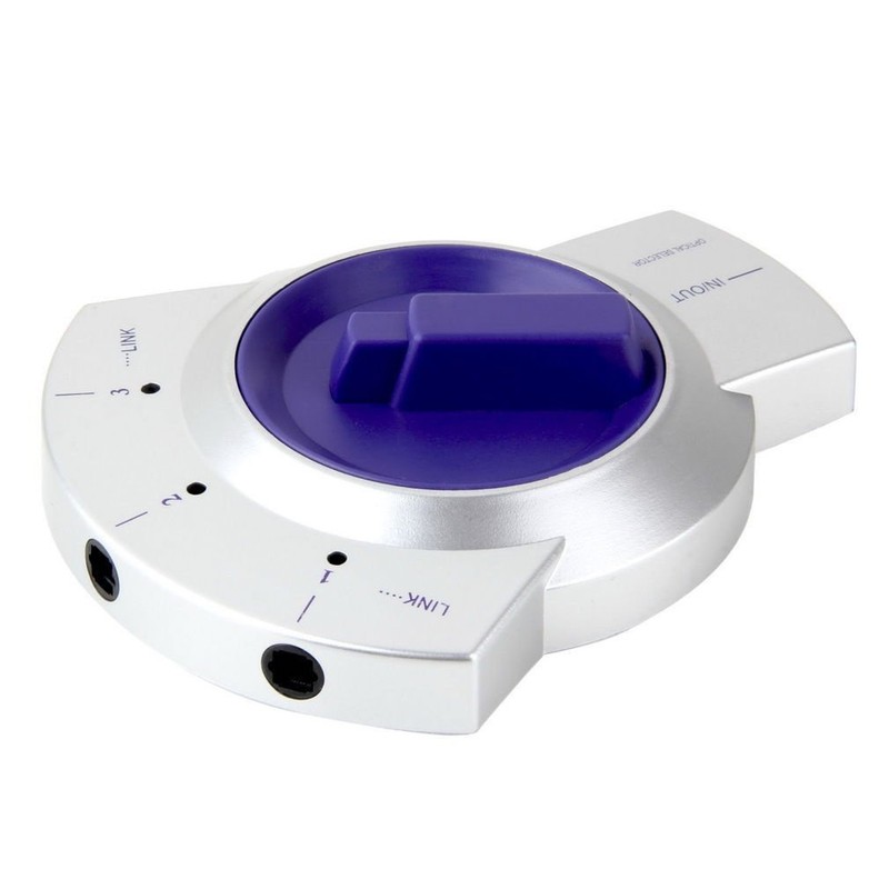 New Digital Audio Optical Fiber Adapter TOSlink 3-Way Switch Splitter