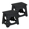 Hommp Folding Step Stool, 10 Inch Non-Slip Foldable Stool with